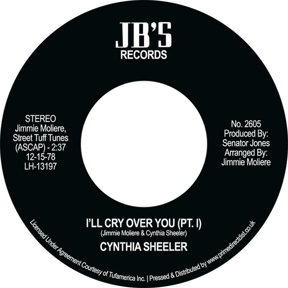 Cynthia Sheeler - I'll Cry Over You Pt 1 / I'll Cry Over You Pt 1 [7