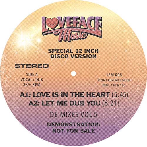Loveface - De-mixes: Vol 5