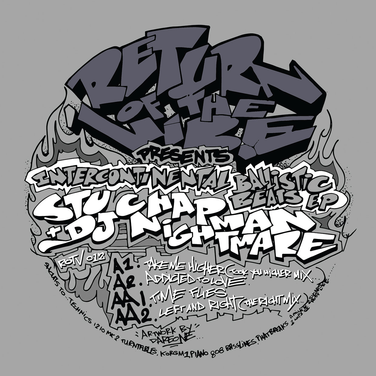 Stu Chapman & DJ Nightmare - Intercontinental Ballistic Beats EP (Black)