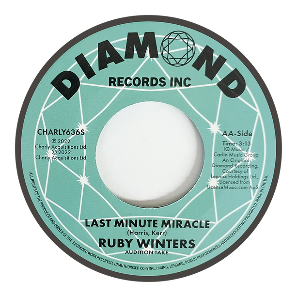 RUBY WINTERS - LAST MINUTE MIRACLE (JEFFRIES & EARLY RETOUCH + AUDITION TAKE) [7" Vinyl]