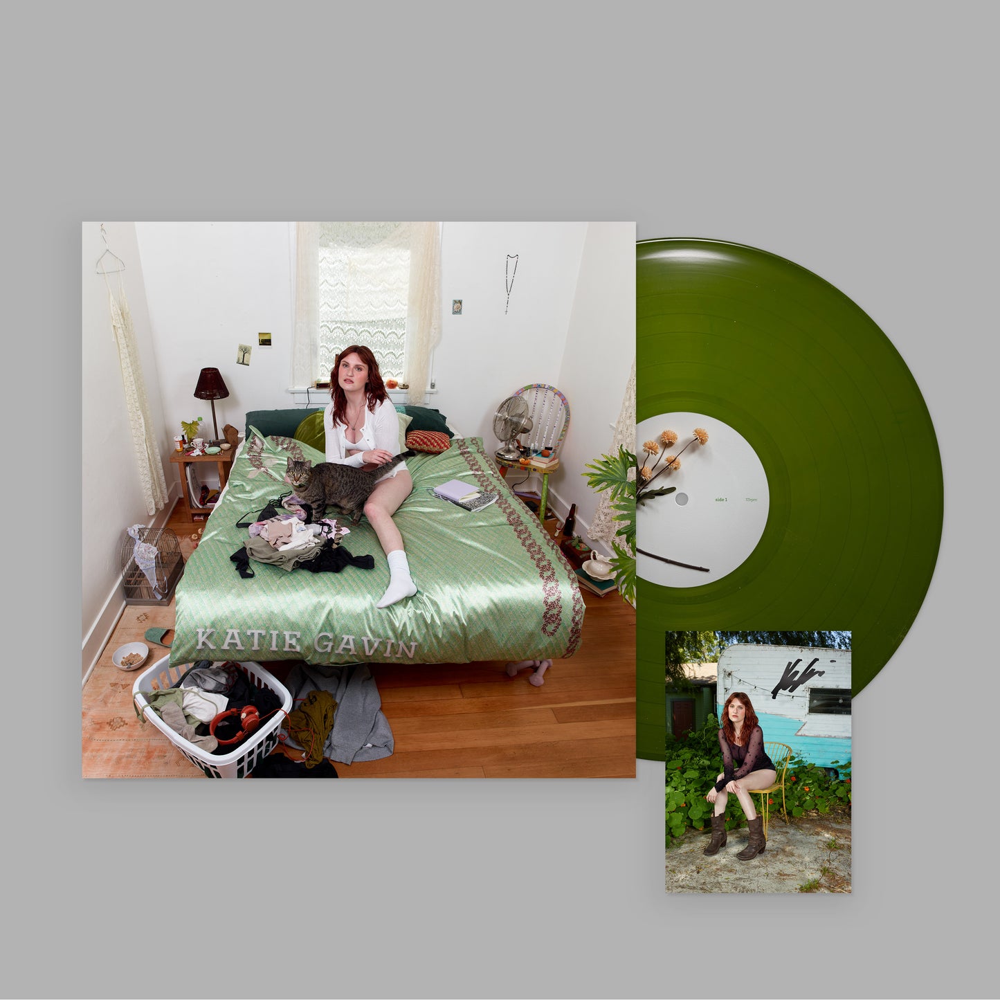 Katie Gavin - What A Relief [Olive Vinyl  with signed insert]