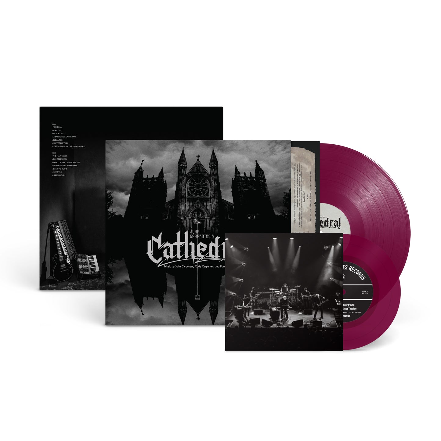 John Carpenter, Cody Carpenter, & Daniel Davies	Cathedral [Amethist Vinyl - LP + 7"]