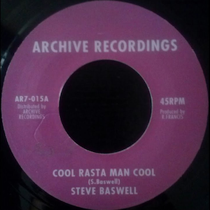 Steve Baswell / Phase One All Stars - Cool Rasta Man Cool / Cool Rasta Man Cool Instrumental [7" Vinyl]