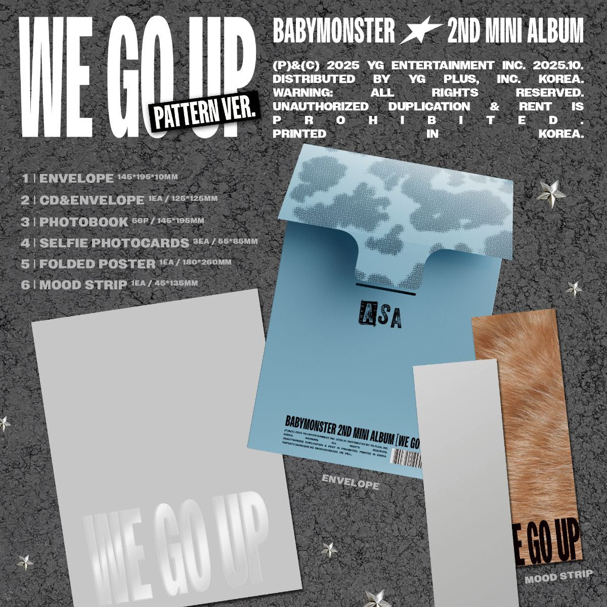 BABYMONSTER - BABYMONSTER  [WE GO UP] [CD DIGIPACK - PHARITA version]