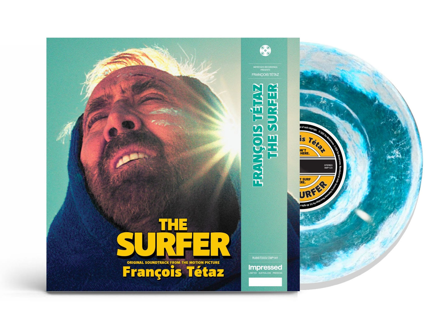 François Tétaz - The Surfer Official Soundtack [blue and white 'WAVE/WHITE WASH' colour-in-colour vinyl]