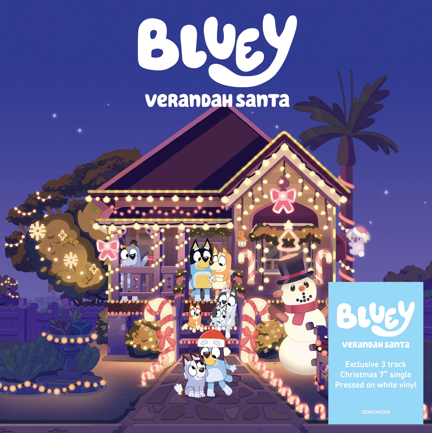 Bluey - Verandah Santa [7" white vinyl]