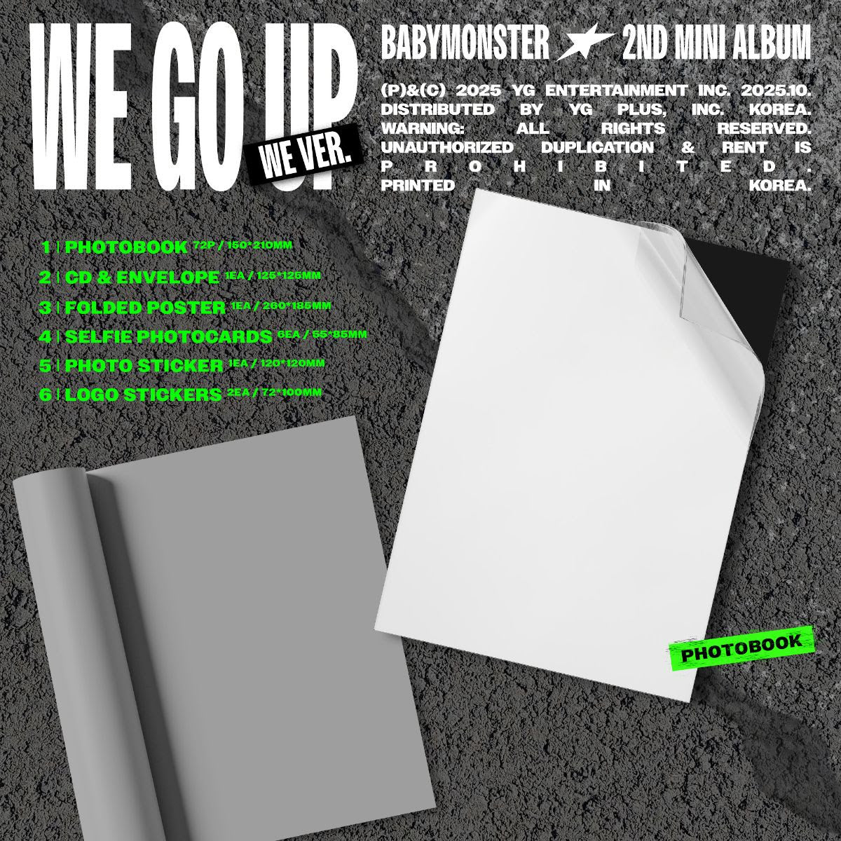 BABYMONSTER - BABYMONSTER  [WE GO UP] [CD PHOTOBOOK - version A]