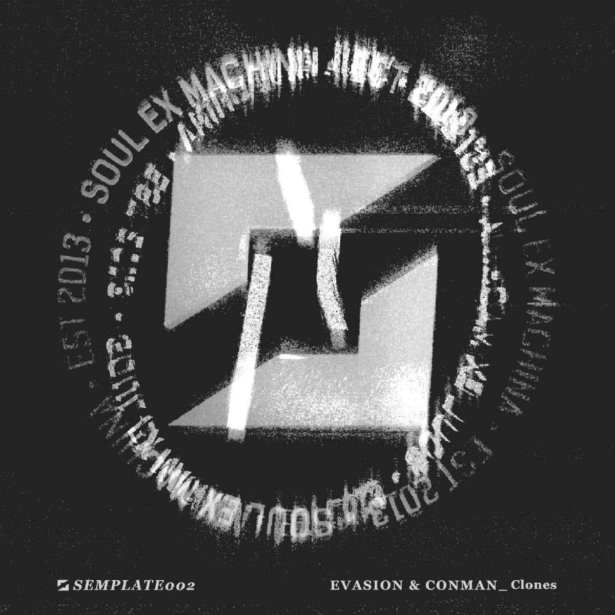 Evasion & Conman - Clones [Transparent Red/Black Splatter Vinyl]