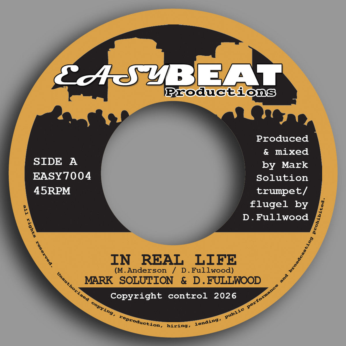 Mark Solution & D. Fullwood - In Real Life / Real Life Dub [7" Vinyl]