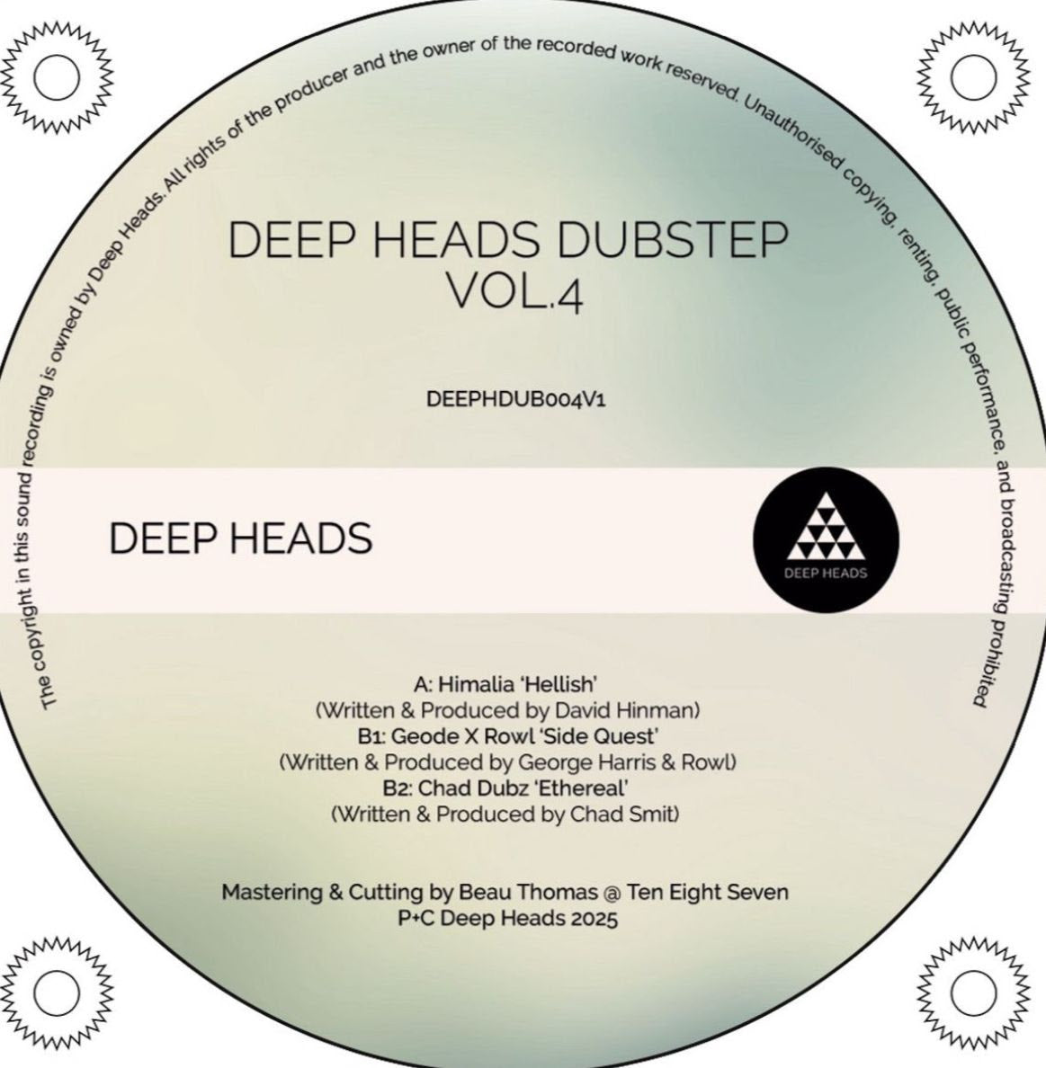 Various Artists - Deep Heads Dubstep Vol.4 [Sampler 1] [Clear Vinyl]