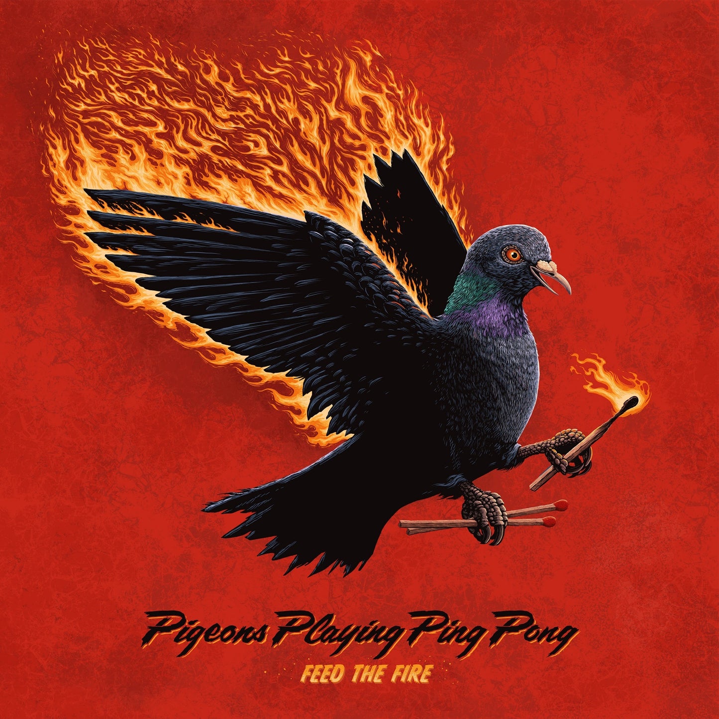 Pigeons Playing Ping Pong - Feed The Fire [double fire coloured 2LP]