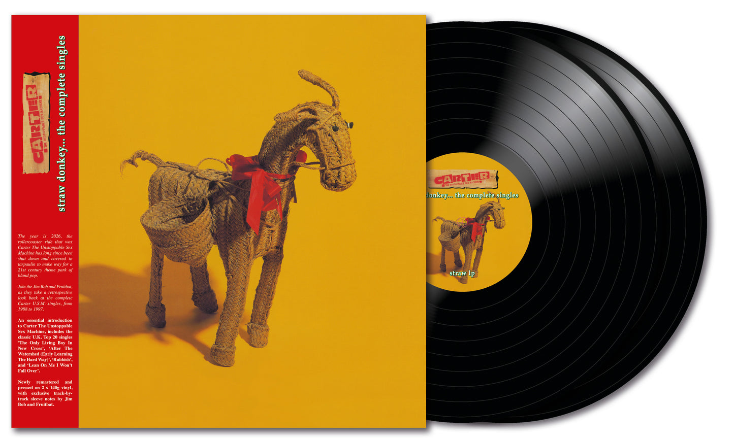 Carter The Unstoppable Sex Machine - STRAW DONKEY... THE COMPLETE SINGLES [2LP]