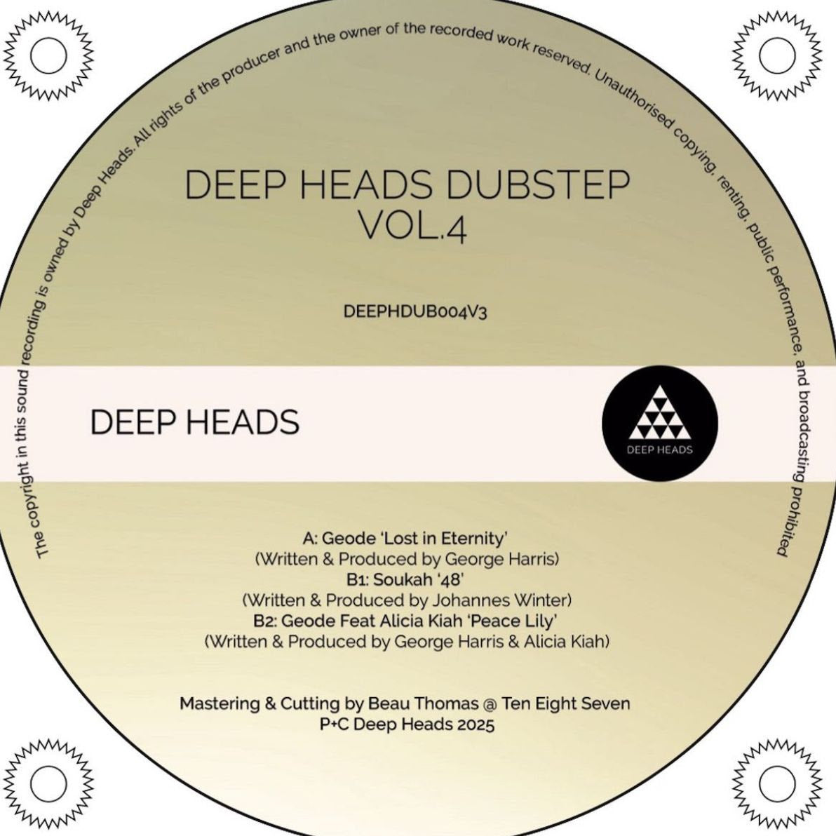 Various Artists - Deep Heads Dubstep Vol.4 [Sampler 3] [White Vinyl]
