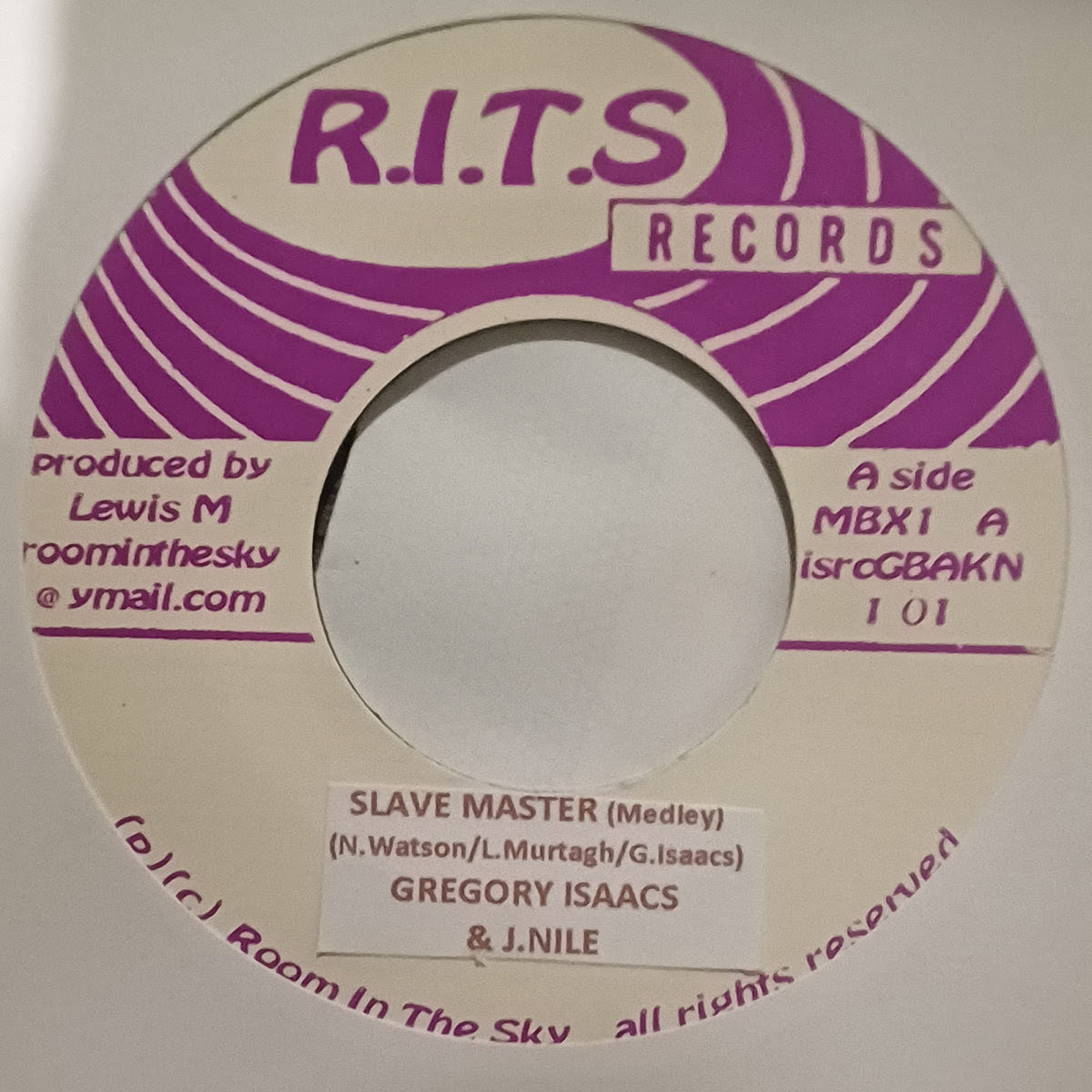 Gregory Isaacs & J Nile - Slave Master Medley [7" Vinyl]
