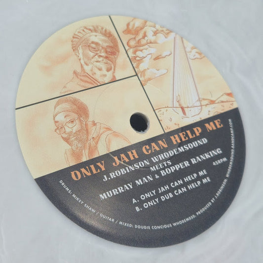 J.Robinson WhoDemSound - Only Jah Can Help Me ft. Murray Man & Bopper Ranking [7" White Vinyl Version]