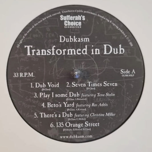 Dubkasm – Transformed In Dub [Unsleeved]