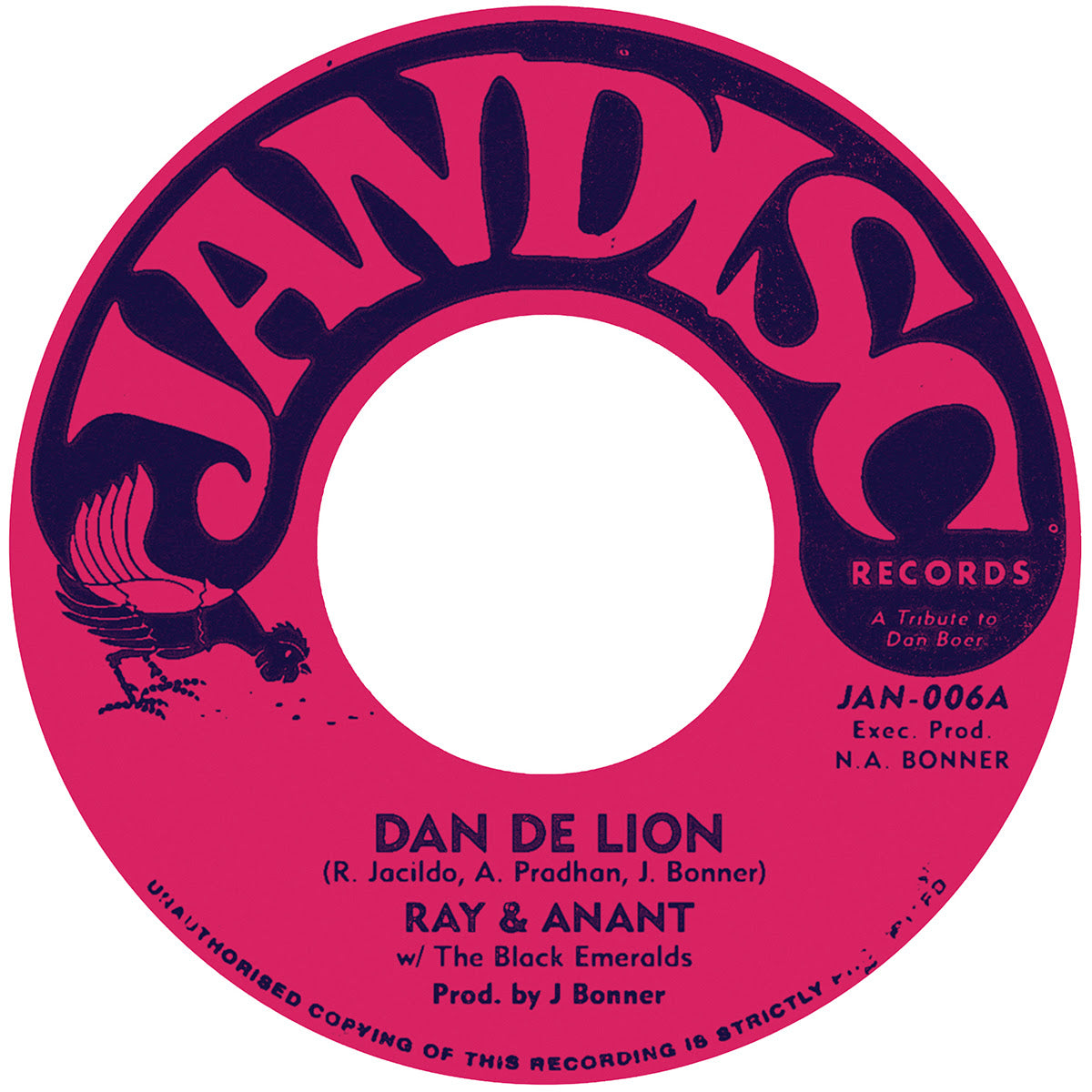 RAY & ANANT / RAYNIER JACILDO & THE BLACK EMERALDS - Dan De Lion / Iron Triangle [7" Vinyl]