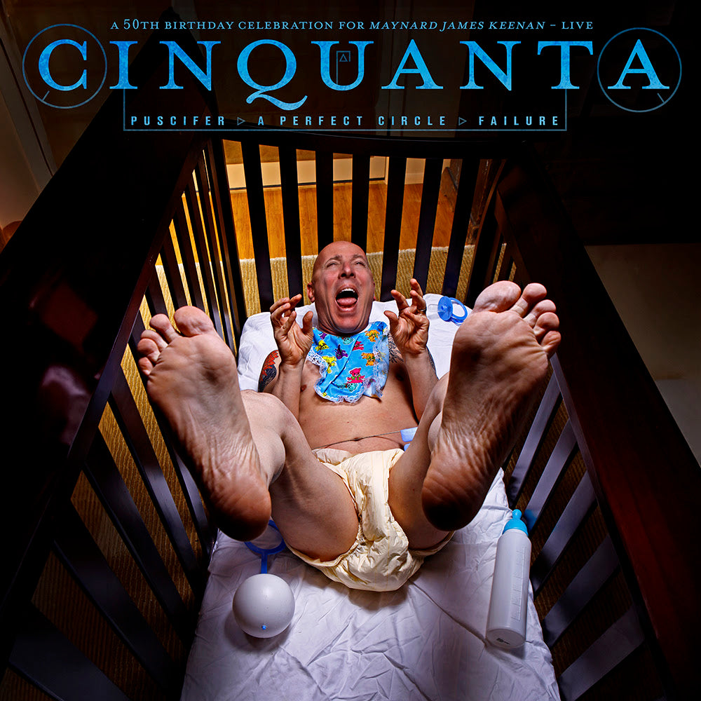 PUSCIFER/A PERFECT CIRCLE/FAILURE - CINQUANTA [2LP CLEAR BLUE/WHITE SWIRL VINYL GATEFOLD]