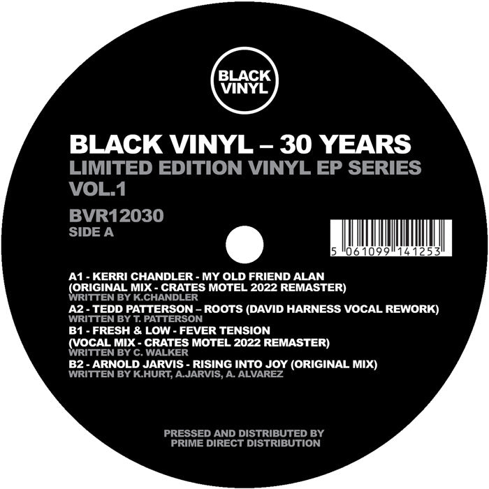 Kerri Chandler / Tedd Patterson / Fresh & Low / Arnold Jarvis - Black Vinyl 30 Years