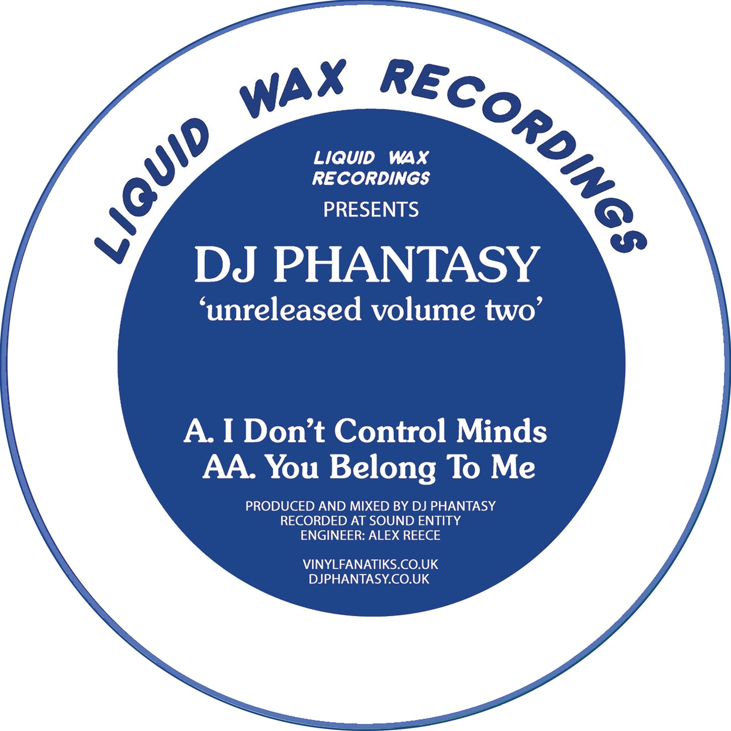 DJ Phantasy - Unreleased Volume Two [180g Coloured Vinyl]