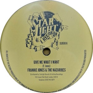 Frankie Jones / Prince Alla - Give Me What I Want / Last Train To Africa