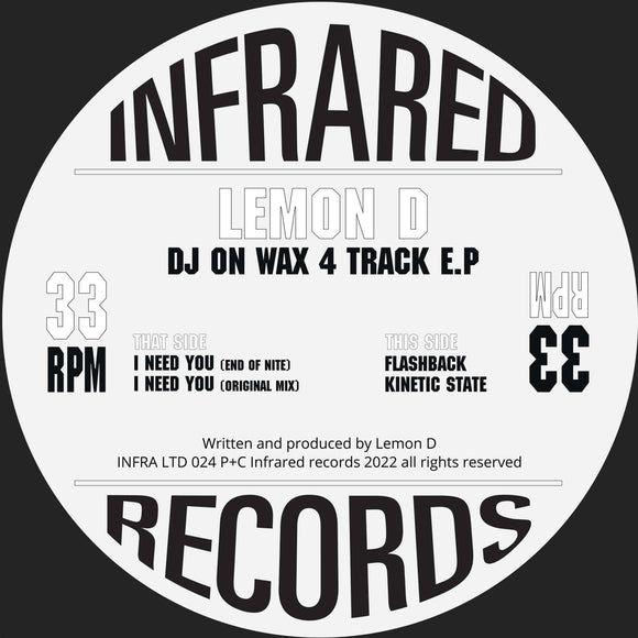 Lemon D - DJ On Wax 4 Track EP
