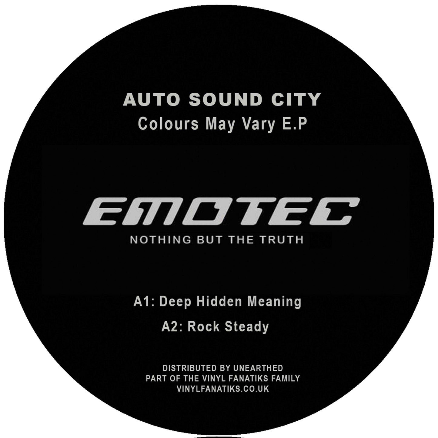 Auto Sound City - Colours May Vary EP