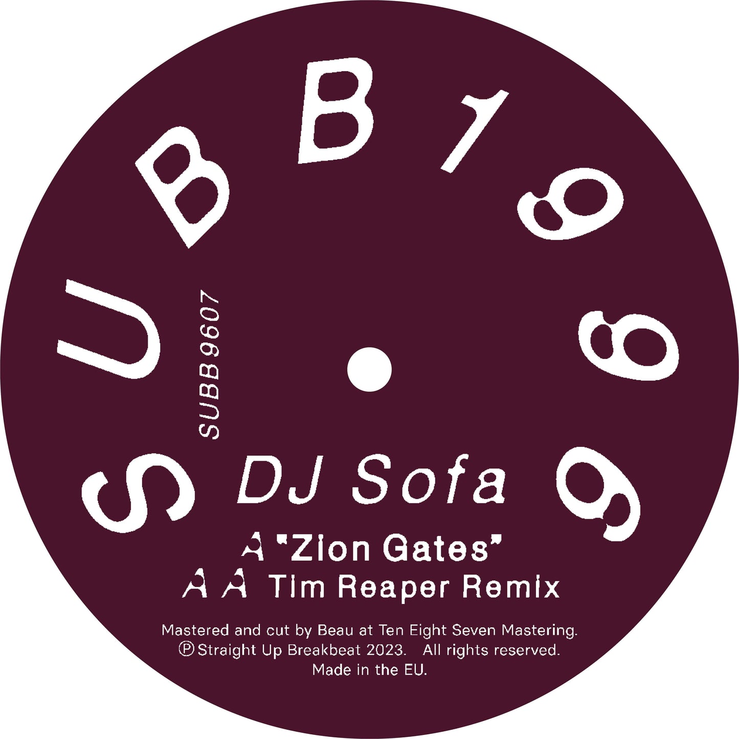 DJ Sofa - Zion Gates (Incl. Tim Reaper Remix) [Transparent Red & Black 12" Vinyl]