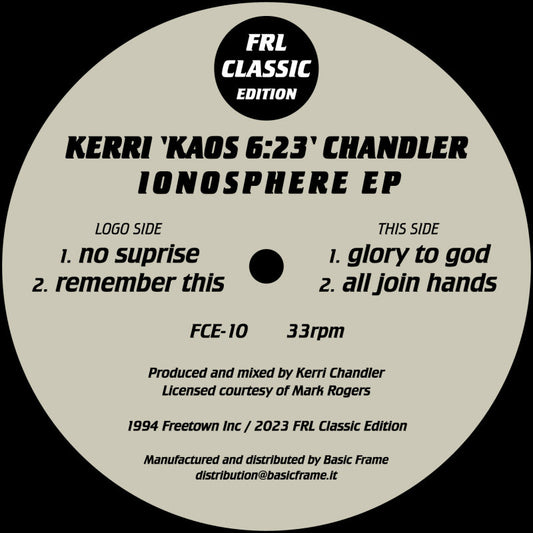 Kerri Chandler - Ionosphere EP