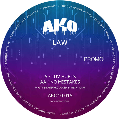 Law - Luv Hurts / No Mistakes [10" Marble Blue Vinyl]