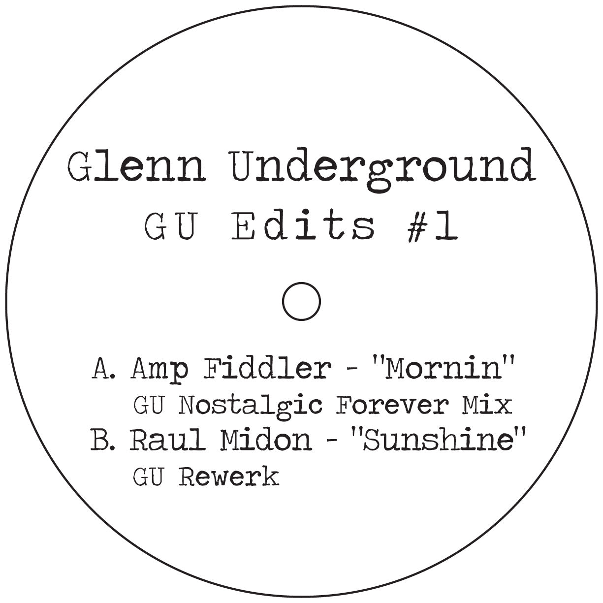 Glenn Underground - GU Edits 1 & 2 [2LP Blue]