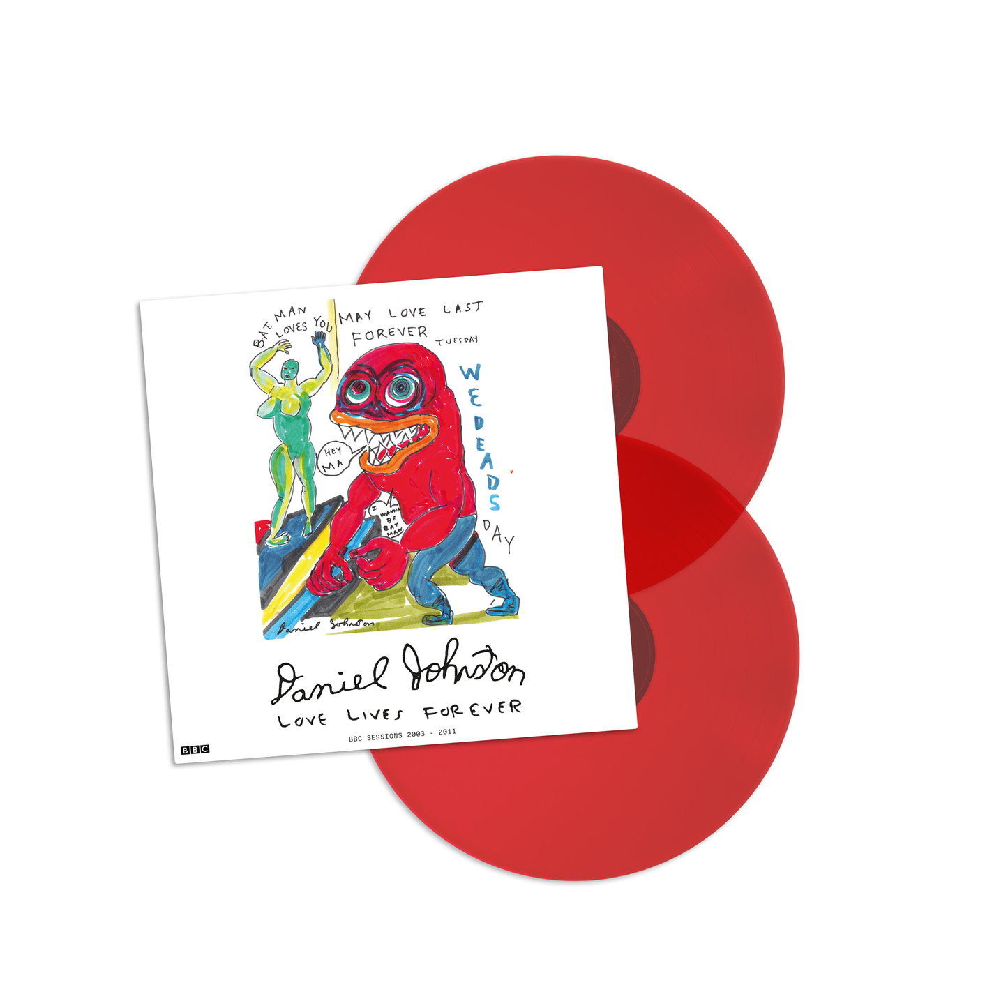 Daniel Johnston - Love Lives Forever (BBC Sessions 2003-2011) [double red transparent vinyl]