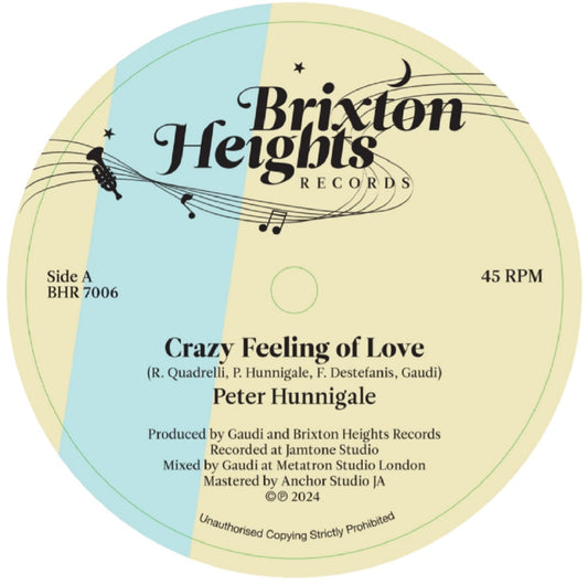 Peter Hunnigale & Gaudi - Crazy Feeling of Love [7" Vinyl]