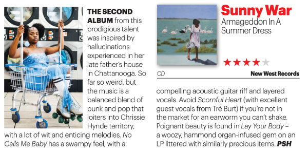 SUNNY WAR - Armageddon In A Summer Dress (Black Swan Vinyl)