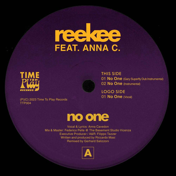Reekee - No One (feat. Anna C.) (incl. Gary Superfly Remix)