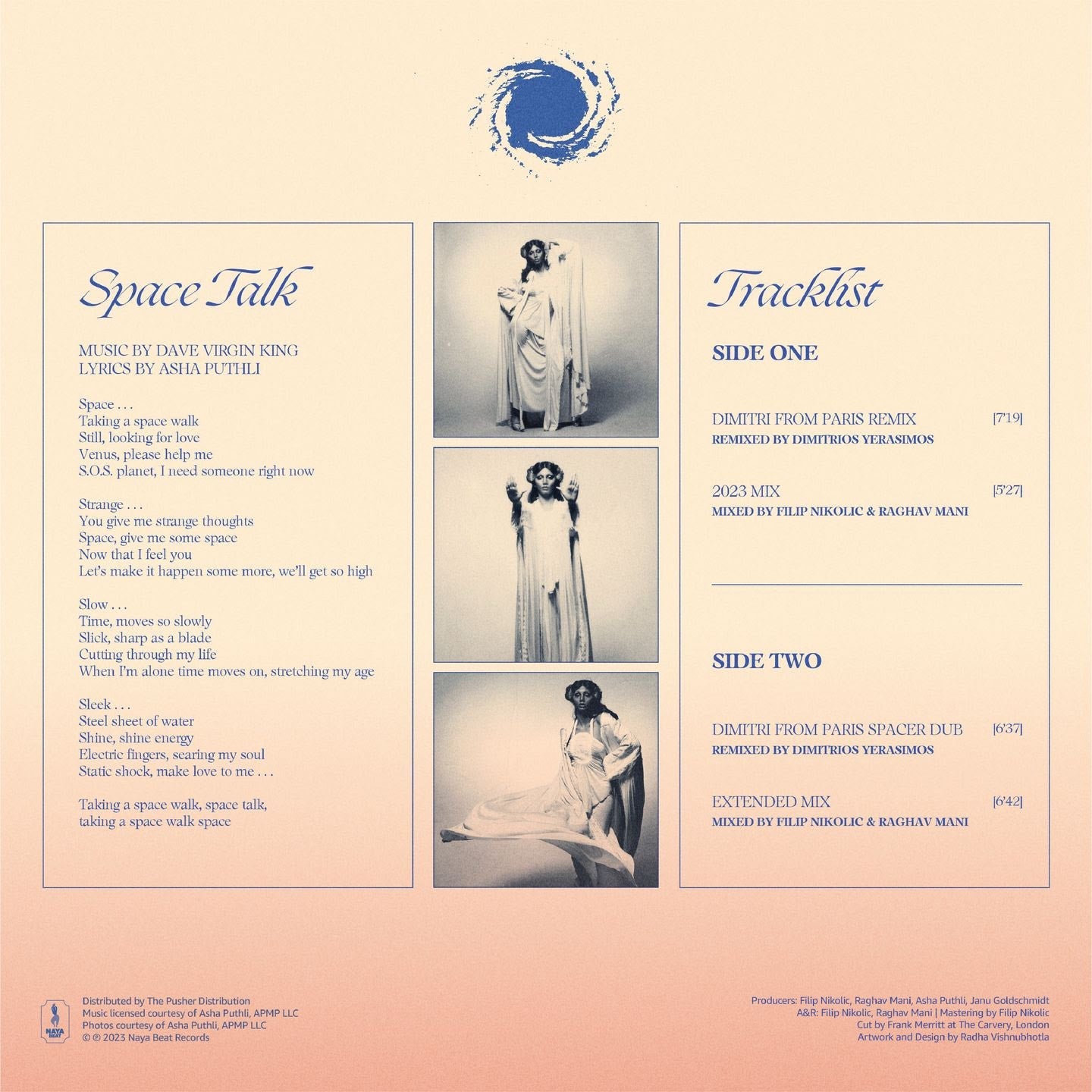 Asha Puthli - Space Talk with remixes by Dimitri From Paris