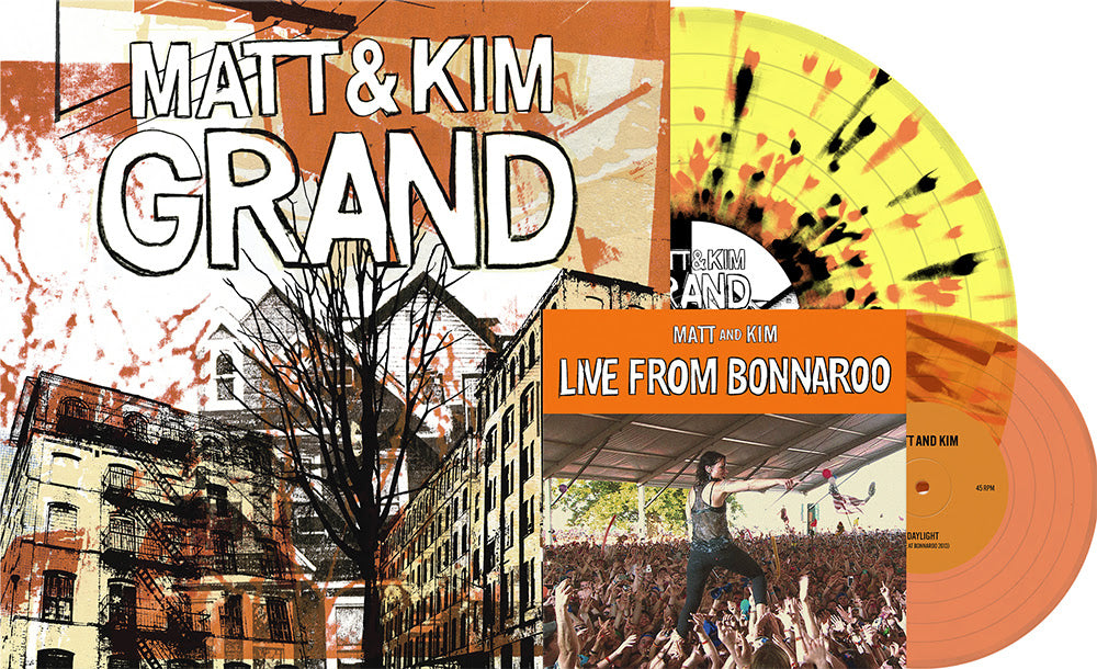 MATT & KIM - GRAND [Yellow w/ Orange & Black Splatter Vinyl + Orange 7"]