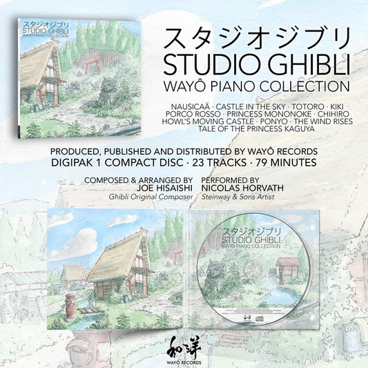 Joe Hisaishi - Studio Ghibli – Wayô Piano Collections (Performed by Nicolas Horvath) [CD]