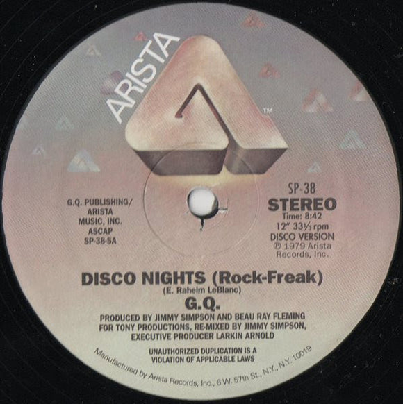 GQ - Disco Nights / Standing Ovation