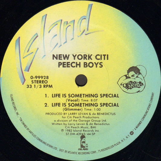 NYC Peech Boys - Life Is Something Special