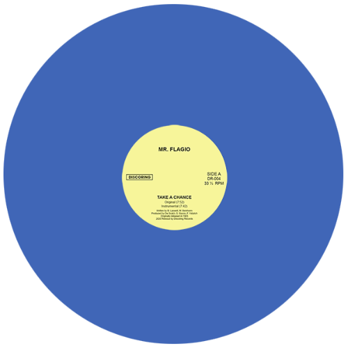 MR. FLAGIO - TAKE A CHANCE [12" BLUE VINYL] (ORIGINAL VERSIONS AND REMIXES)