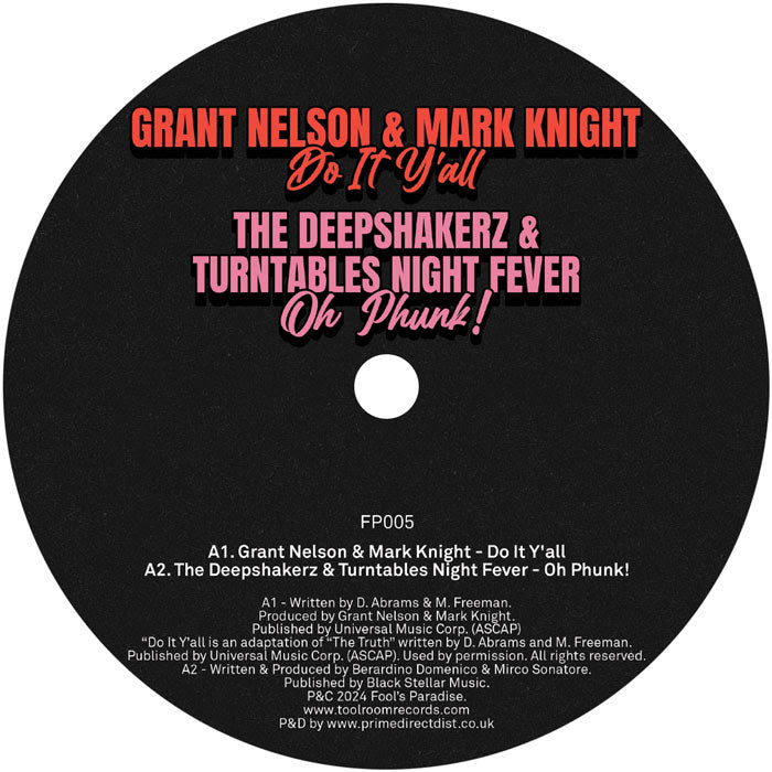 Mark Knight, Grant Nelson, Deepshakerz, Richard Earnshaw, Sebb Junior - Fool's Paradise Sampler Vol . 4
