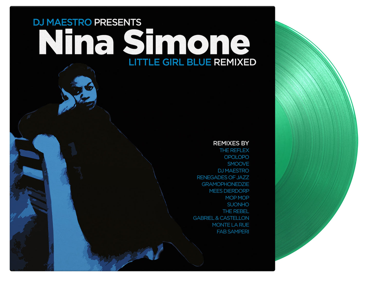 Nina Simone and DJ Maestro - Little Girl Blue Remixed (2LP Green Coloured)