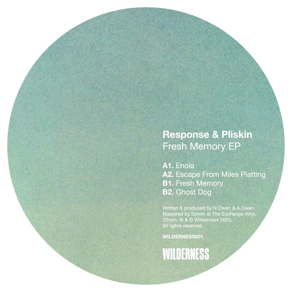 Responce & Pliskin - Fresh Memory EP