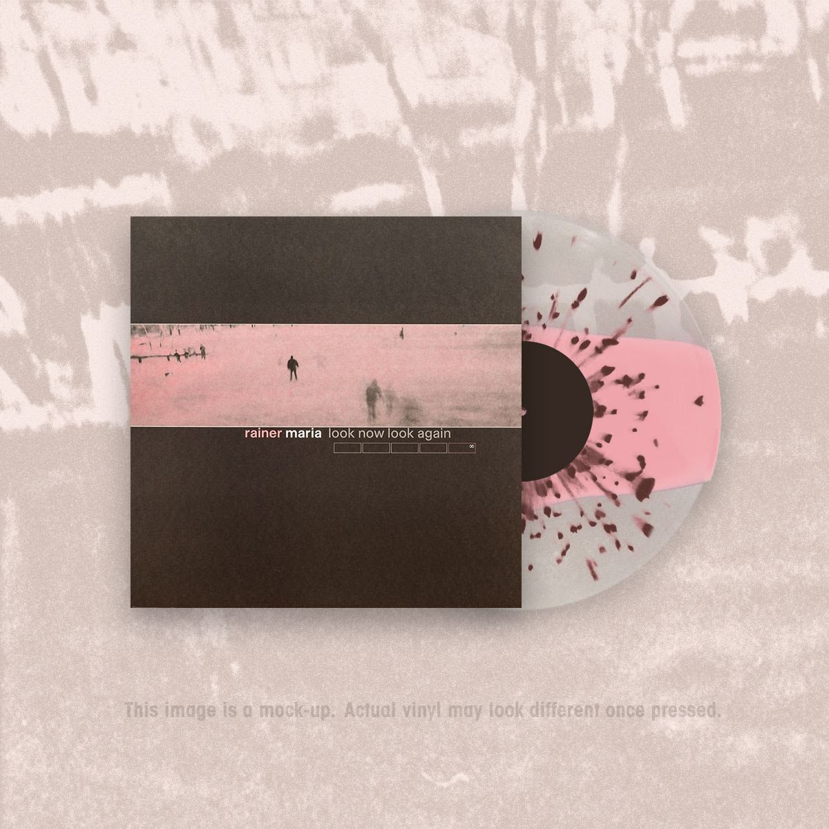 Rainer Maria - Look Now Look Again [Pink stripe w/ brown splatter vinyl]