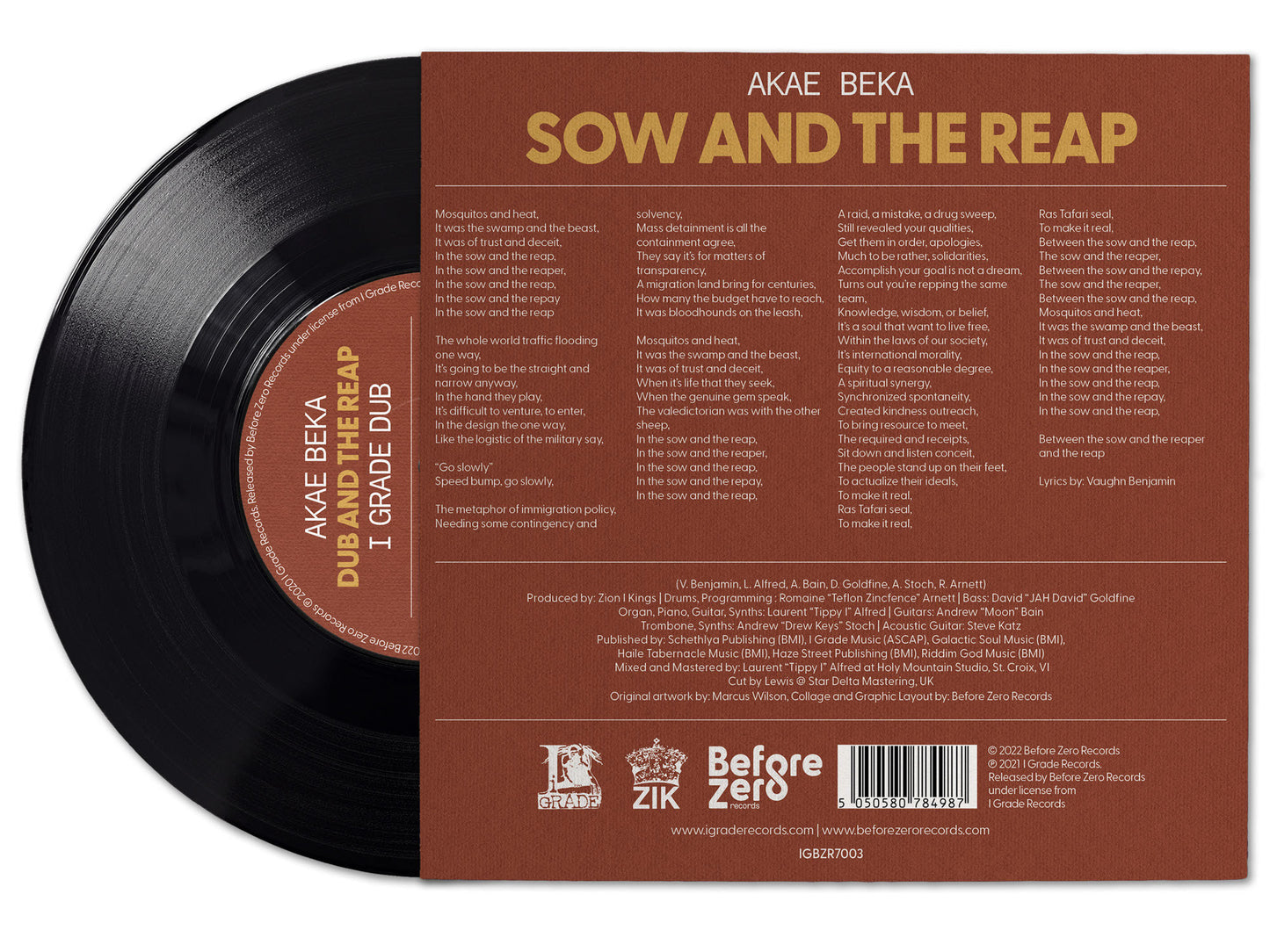 Akae Beka - Sow And The Reap [7" Vinyl w/ Artwork Sleeve]
