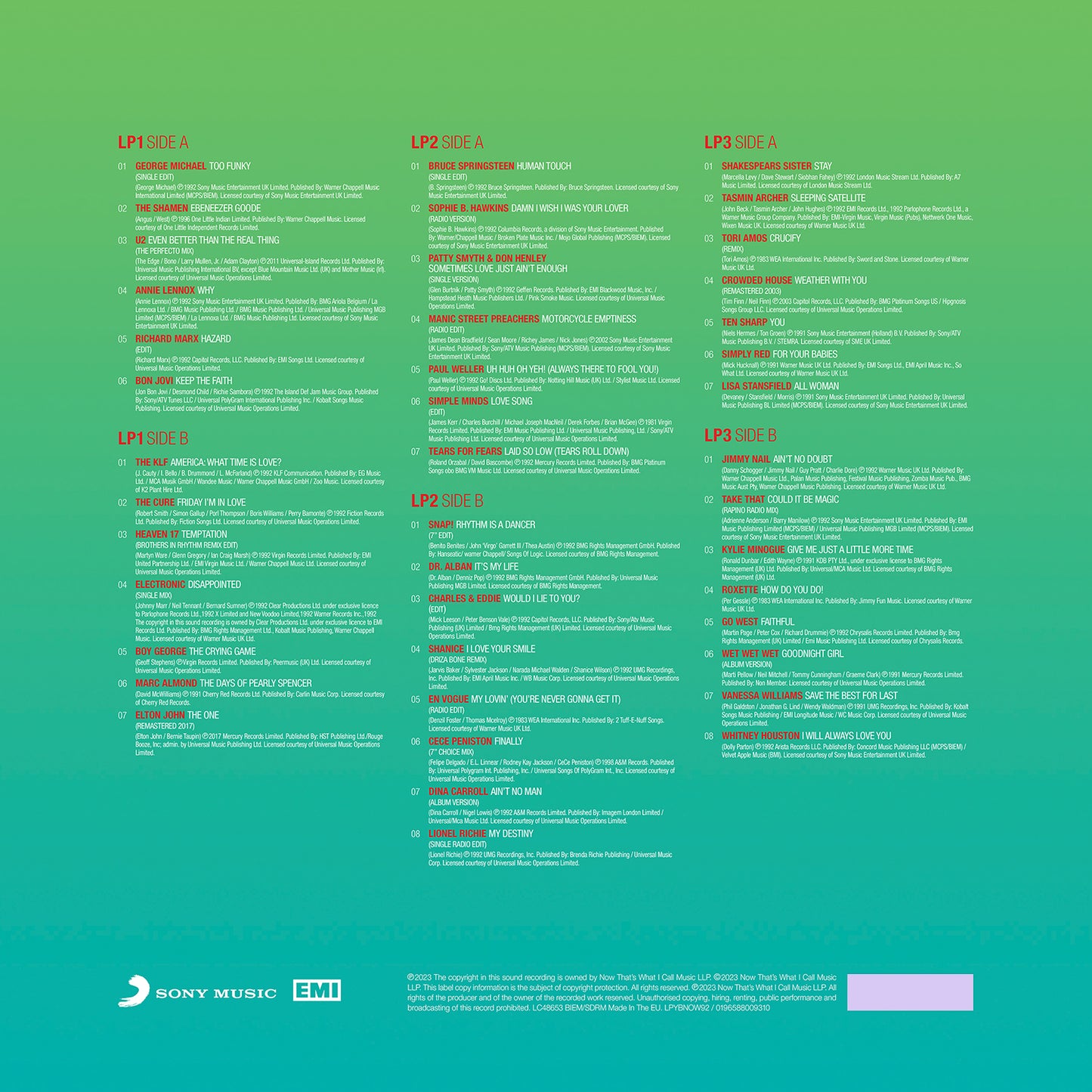 Various Artists - NOW – Yearbook 1992 [3LP Green]