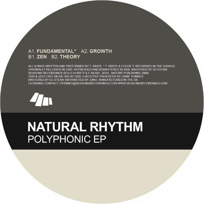 NATURAL RHYTHM - Polyphonic EP (reissue) [gold & white marbled]