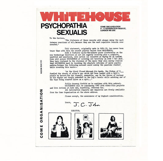 Whitehouse - Psychopathia Sexualis (Legacy Edition) [CD]