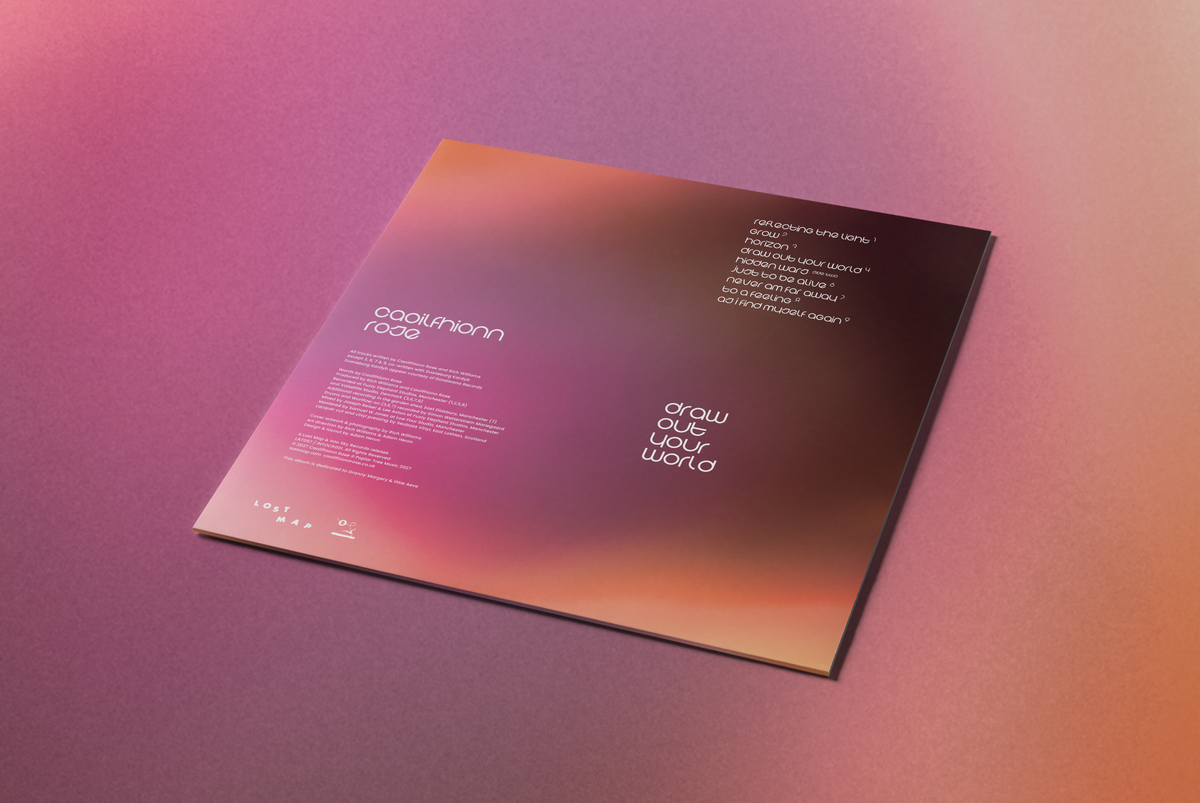 Caoilfhionn Rose - Draw Out Your World (Pink marble vinyl w/ printed insert, signed postcard)